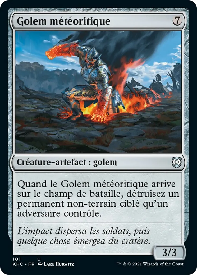 Golem météoritique — Kaldheim Commander — Magic: The Gathering