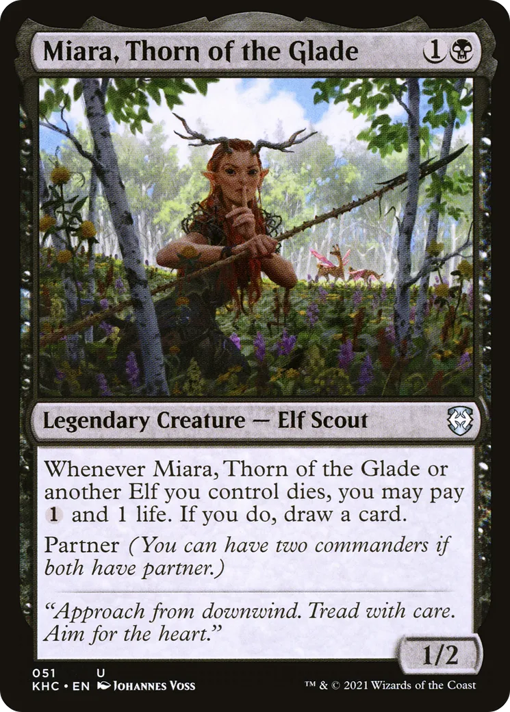 Miara, Thorn of the Glade — Kaldheim Commander — Magic: The Gathering