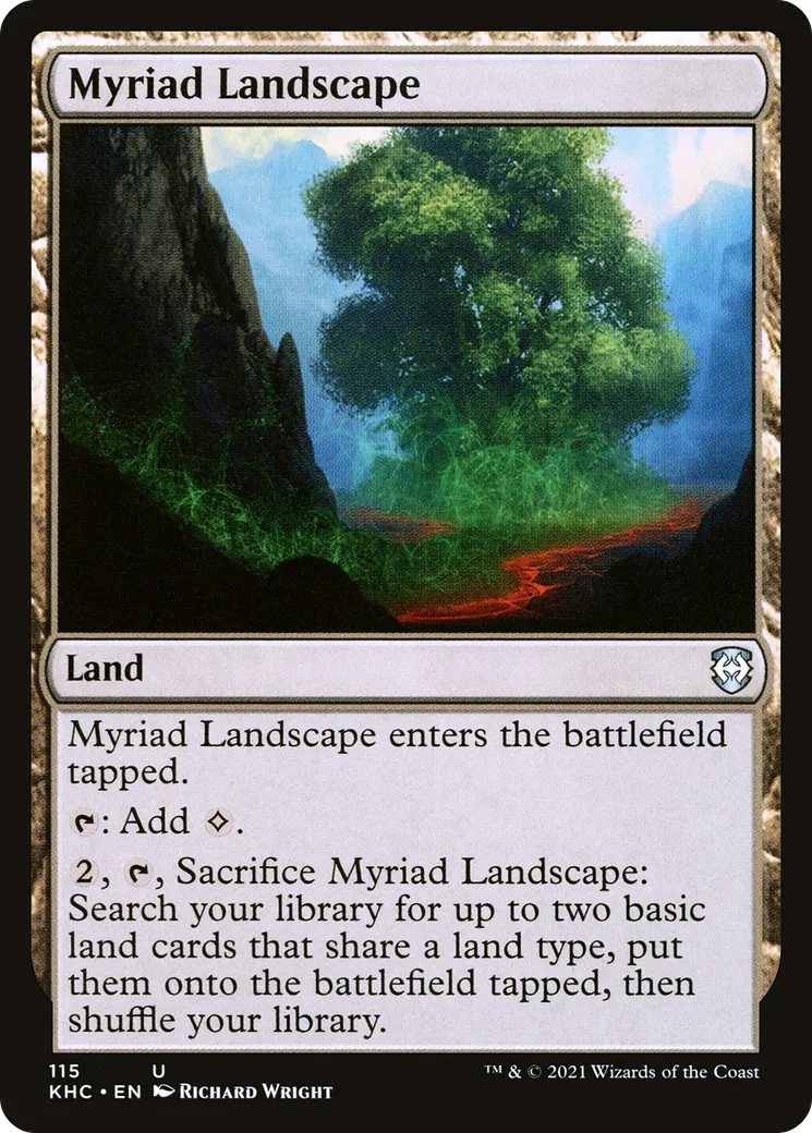 Myriad Landscape — Kaldheim Commander — Magic: The Gathering