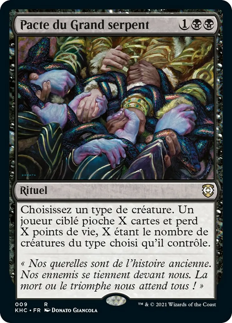 Pacte du Grand serpent — Kaldheim Commander — Magic: The Gathering