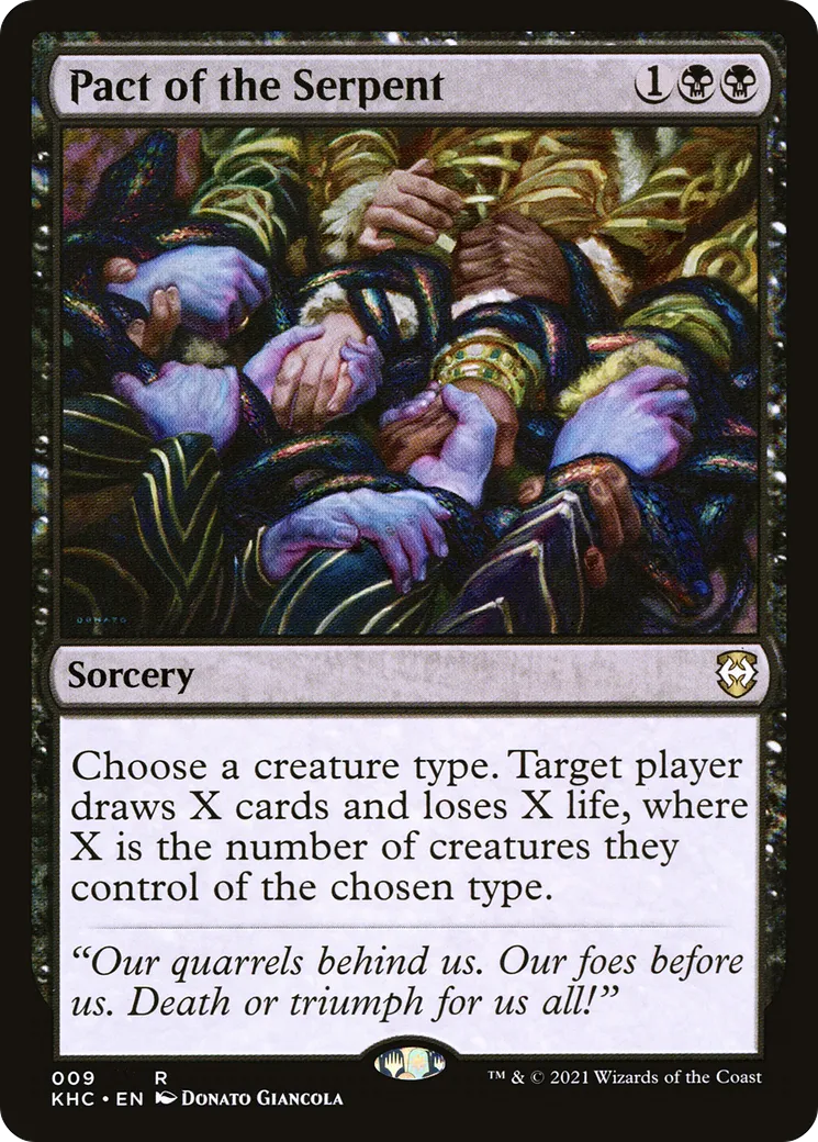 Pact of the Serpent — Kaldheim Commander — Magic: The Gathering