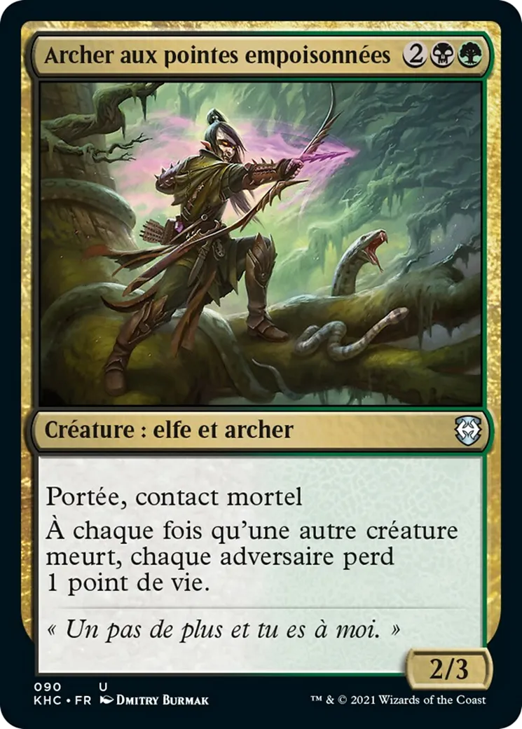 Archer aux pointes empoisonnées — Kaldheim Commander — Magic: The Gathering