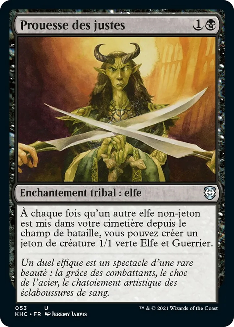 Prouesse des justes — Kaldheim Commander — Magic: The Gathering