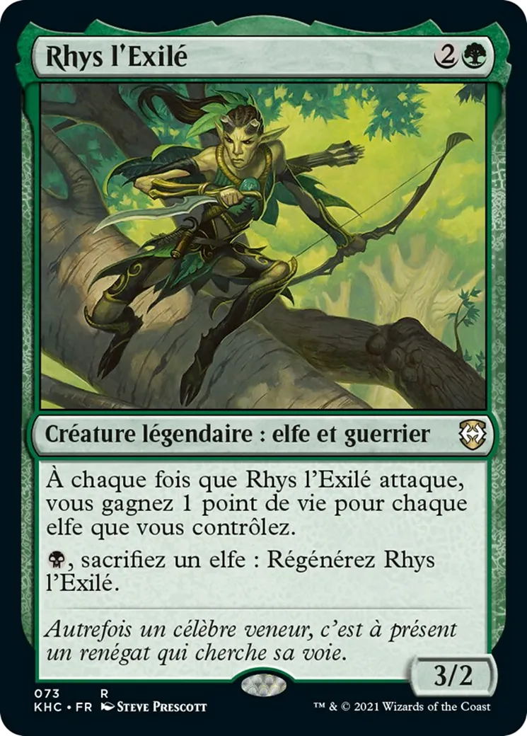 Rhys l'Exilé — Kaldheim Commander — Magic: The Gathering