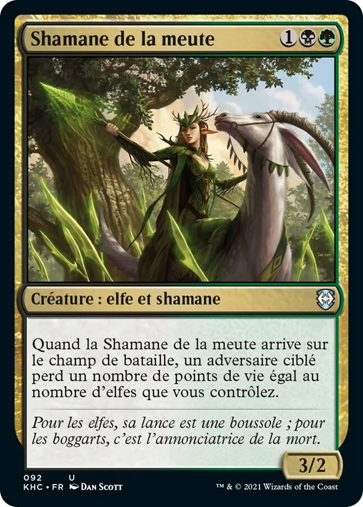 Shamane de la meute — Kaldheim Commander — Magic: The Gathering