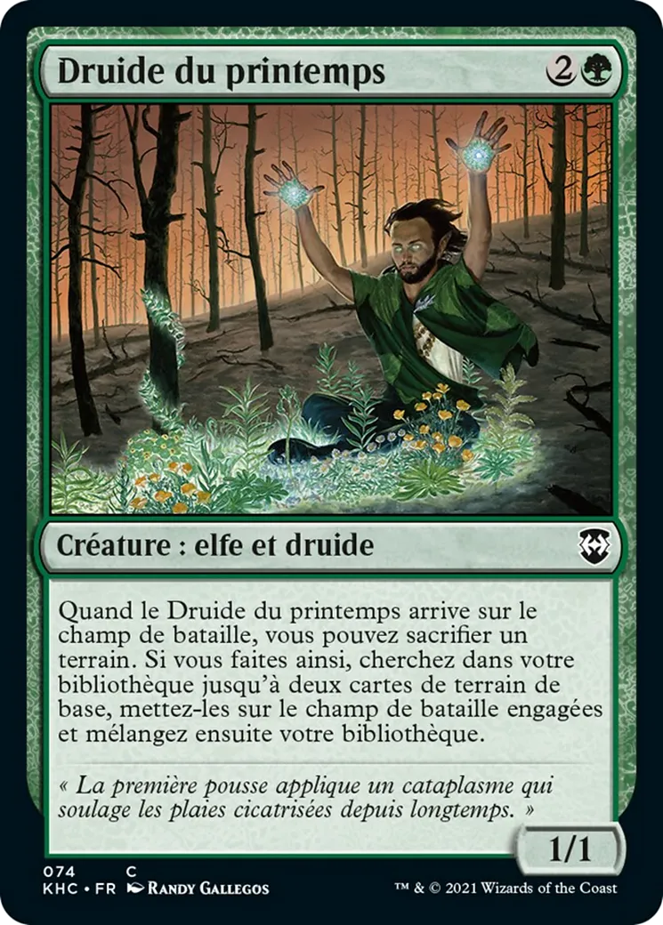 Druide du printemps — Kaldheim Commander — Magic: The Gathering