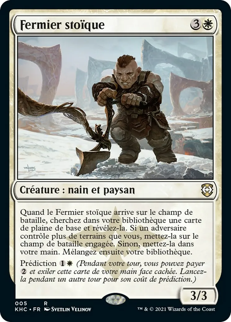 Fermier stoïque — Kaldheim Commander — Magic: The Gathering