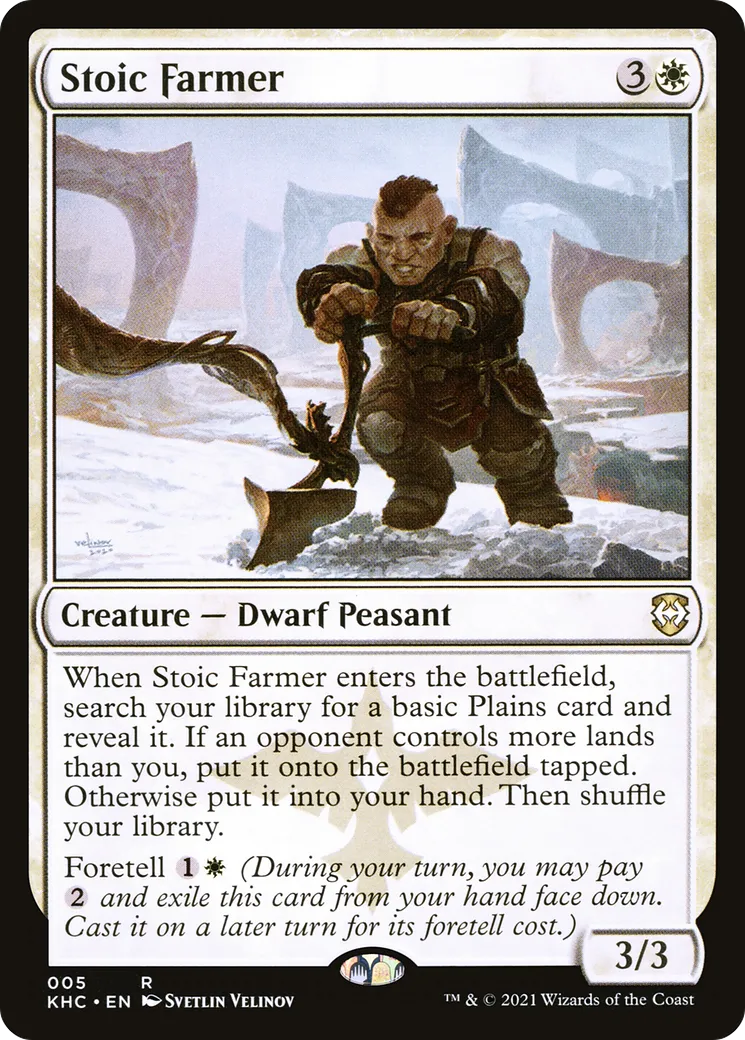 Fermier stoïque — Kaldheim Commander — Magic: The Gathering
