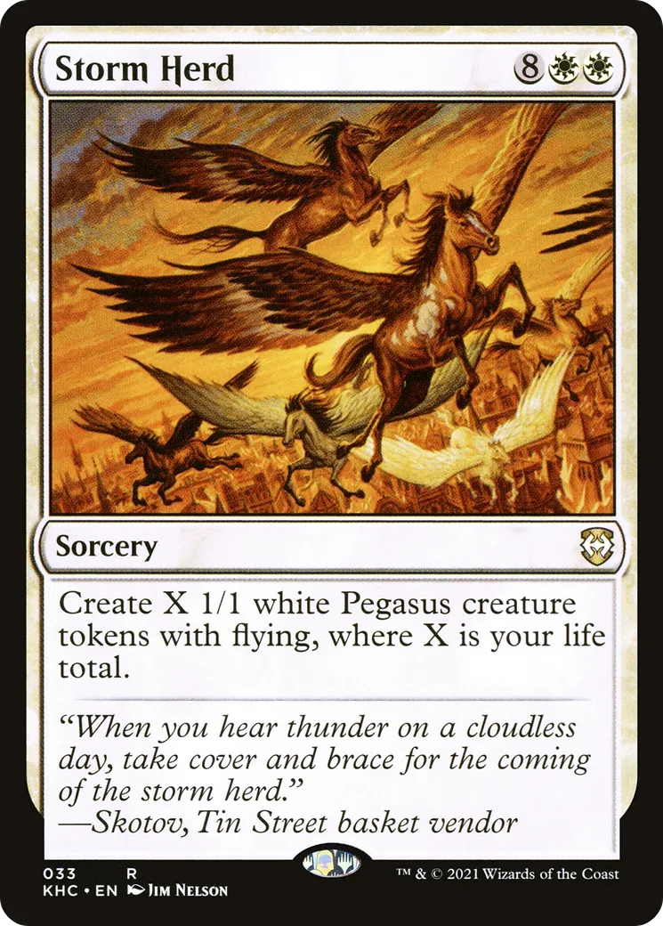 Storm Herd — Kaldheim Commander — Magic: The Gathering