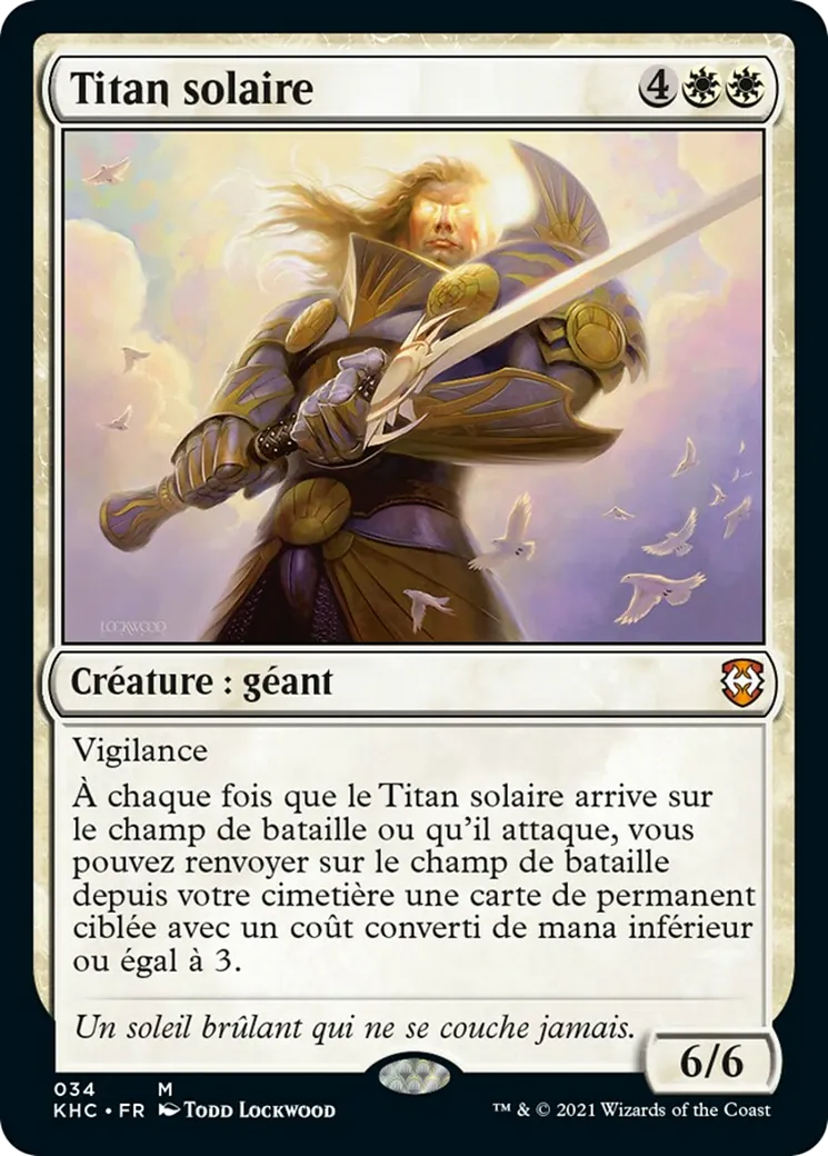 Titan solaire — Kaldheim Commander — Magic: The Gathering