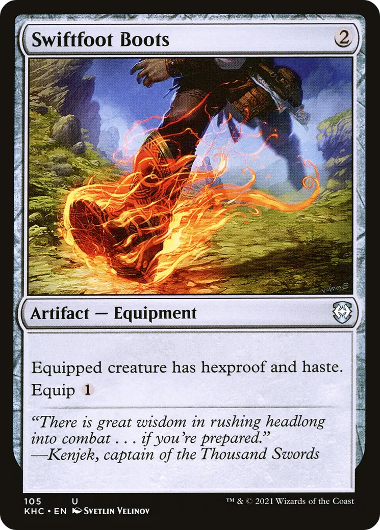 Swiftfoot Boots — Kaldheim Commander — Magic: The Gathering
