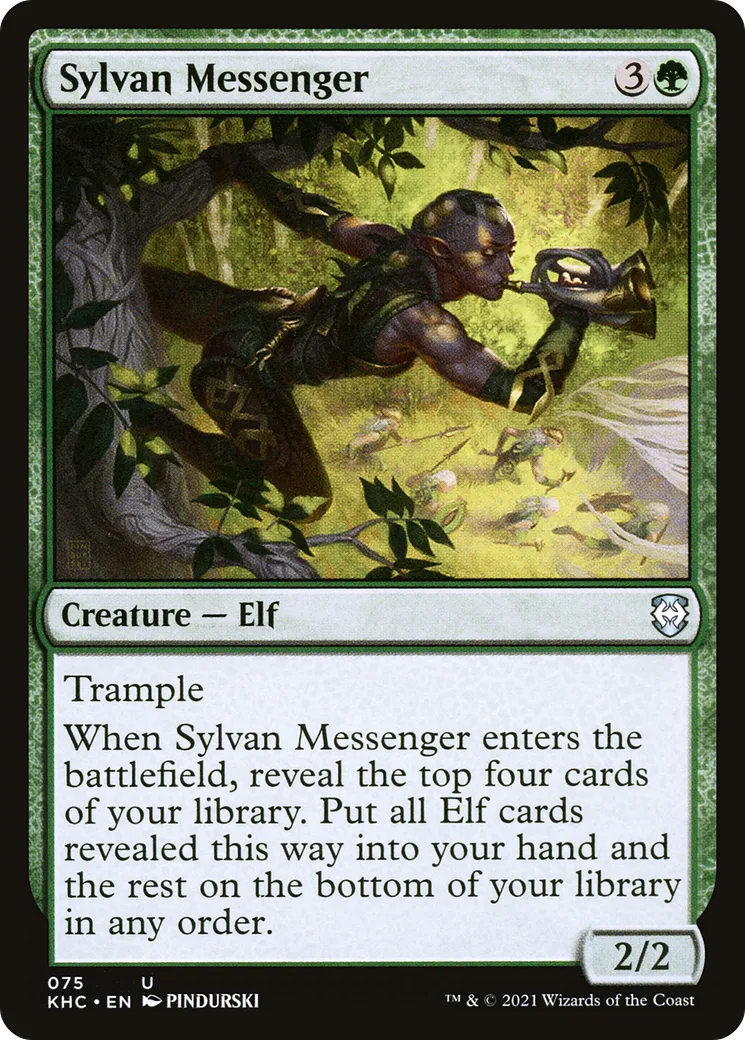 Sylvan Messenger — Kaldheim Commander — Magic: The Gathering