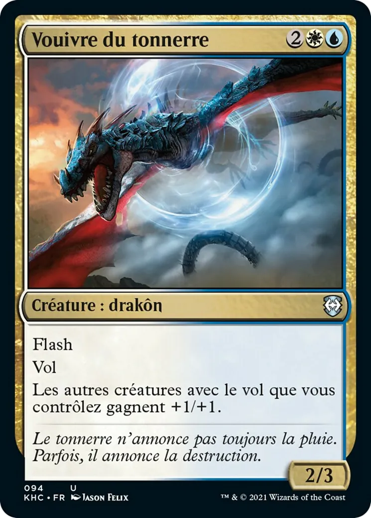 Vouivre du tonnerre from Kaldheim Commander - Magic: The Gathering
