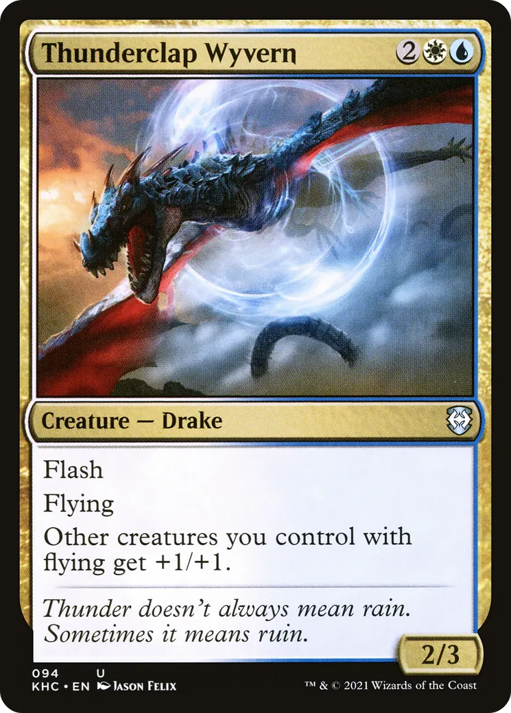 Thunderclap Wyvern — Kaldheim Commander — Magic: The Gathering