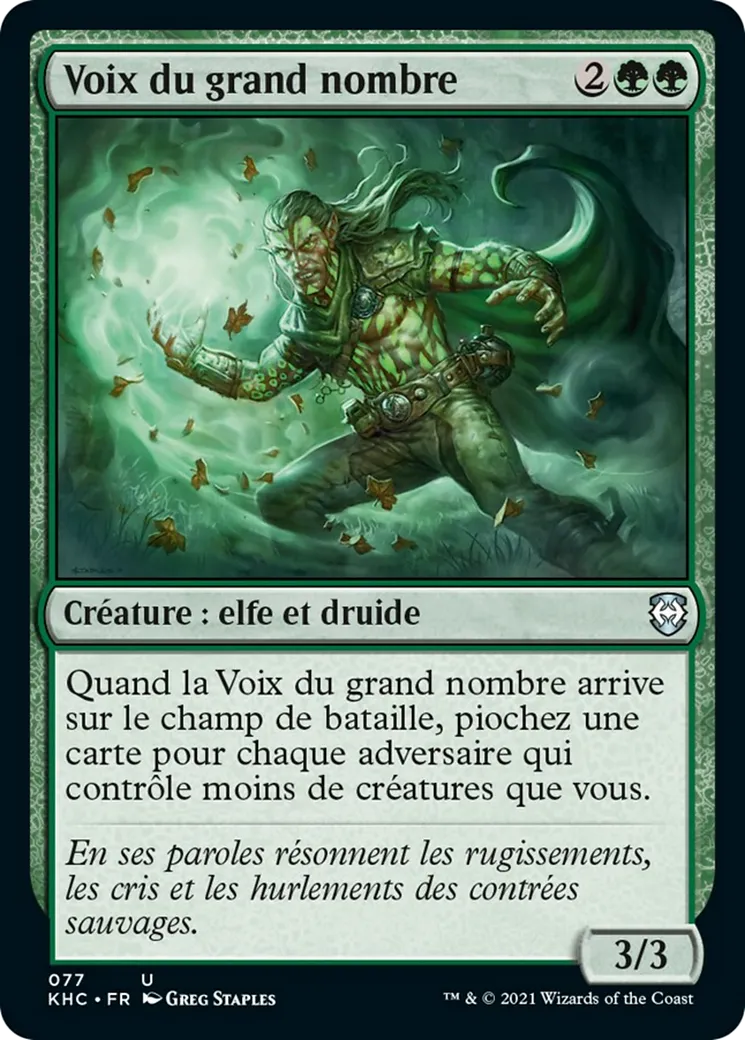 Voix du grand nombre — Kaldheim Commander — Magic: The Gathering