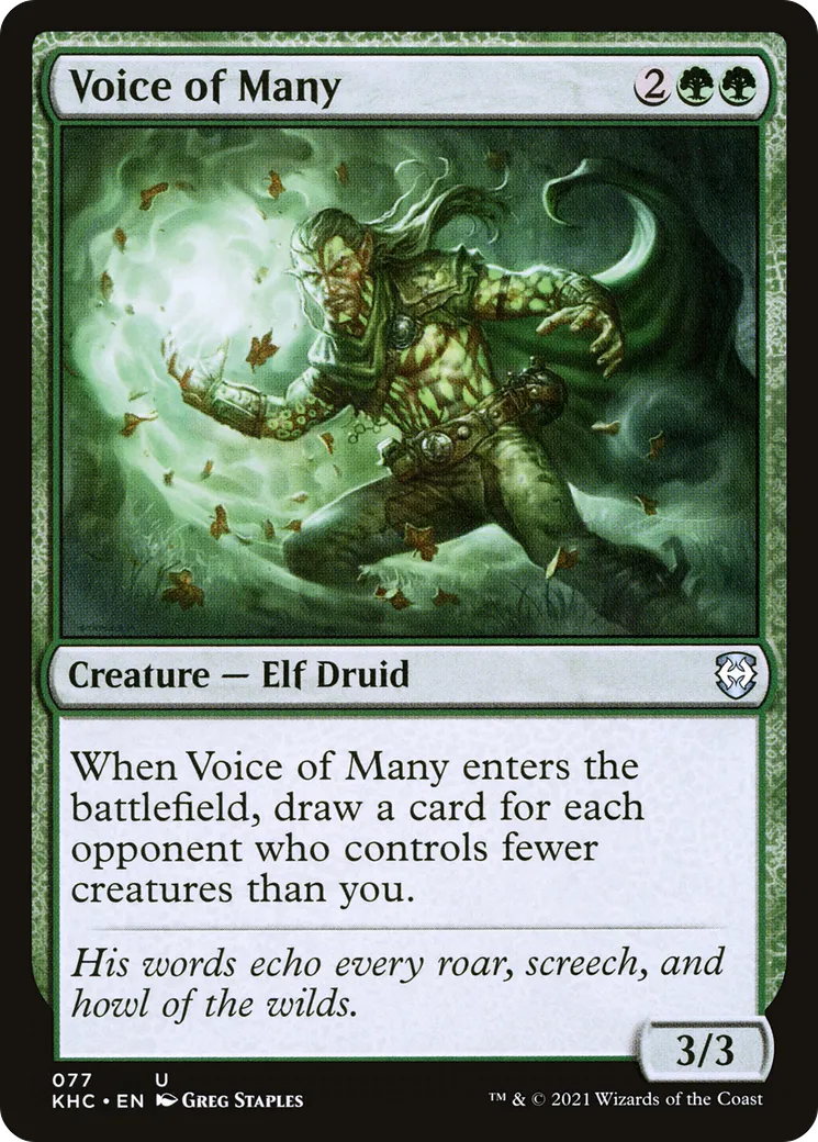 Voix du grand nombre — Kaldheim Commander — Magic: The Gathering