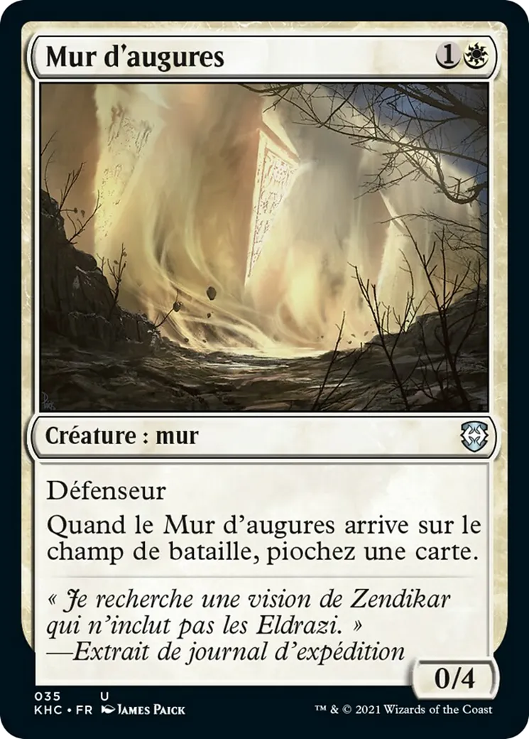 Mur d'augures — Kaldheim Commander — Magic: The Gathering