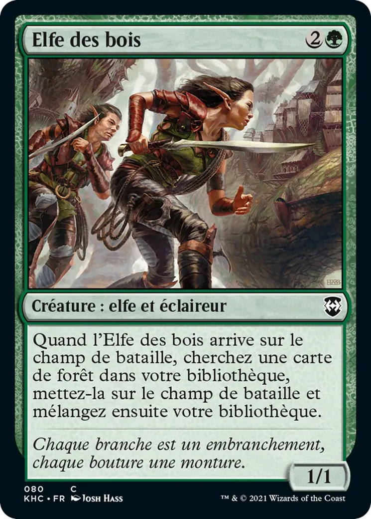 Elfe des bois — Kaldheim Commander — Magic: The Gathering
