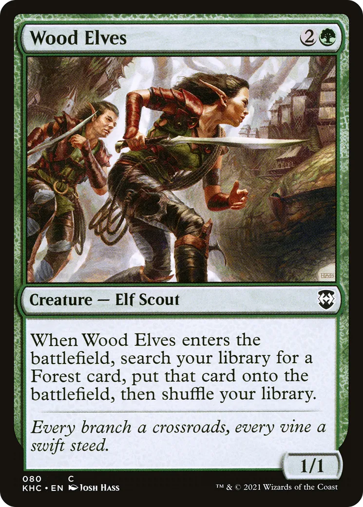 Wood Elves — Kaldheim Commander — Magic: The Gathering