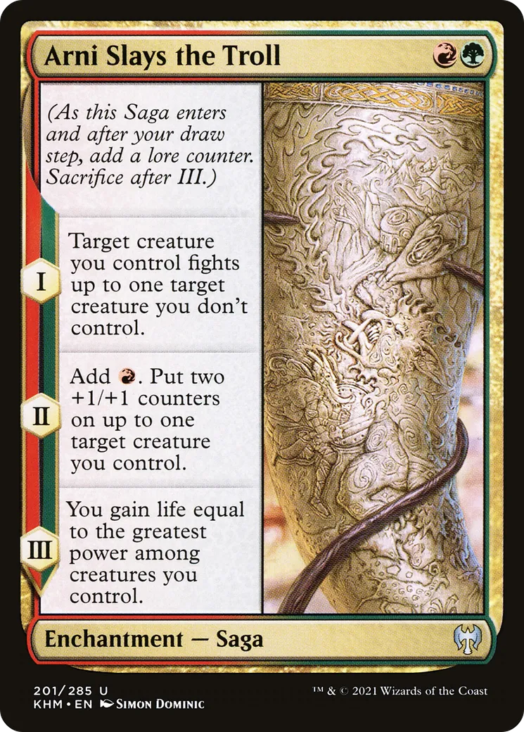 Arni tue le troll — Kaldheim — Magic: The Gathering