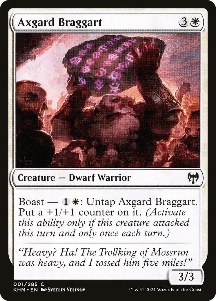 Axgard Braggart — Kaldheim — Magic: The Gathering