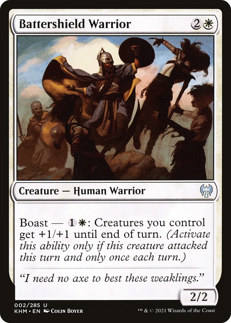 Guerrier Bat-le-bouclier — Kaldheim — Magic: The Gathering