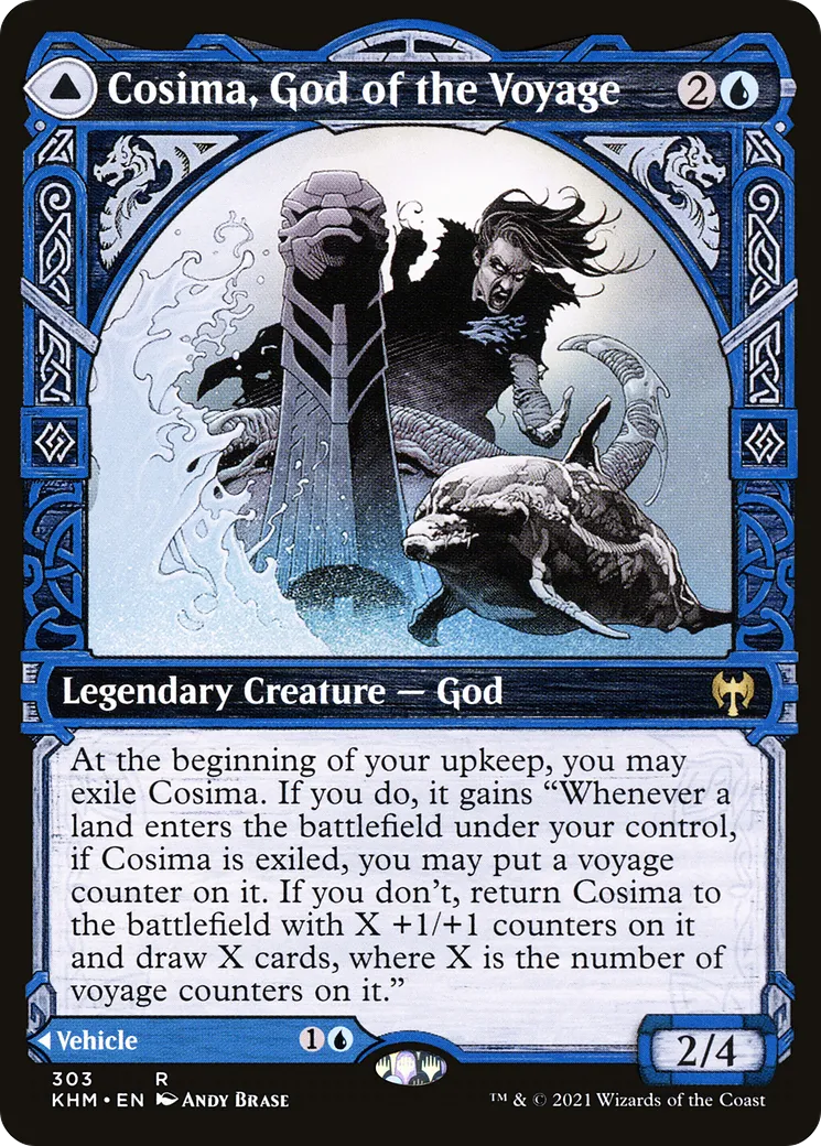 Cosima, God of the Voyage // The Omenkeel — Kaldheim — Magic: The Gathering