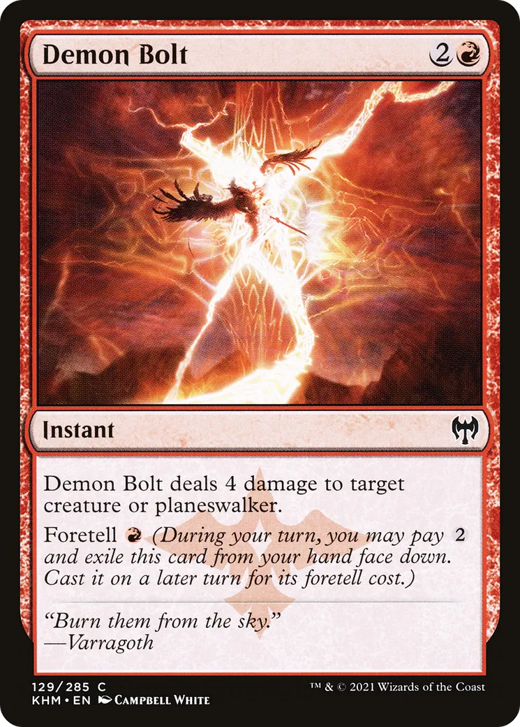Demon Bolt — Kaldheim — Magic: The Gathering