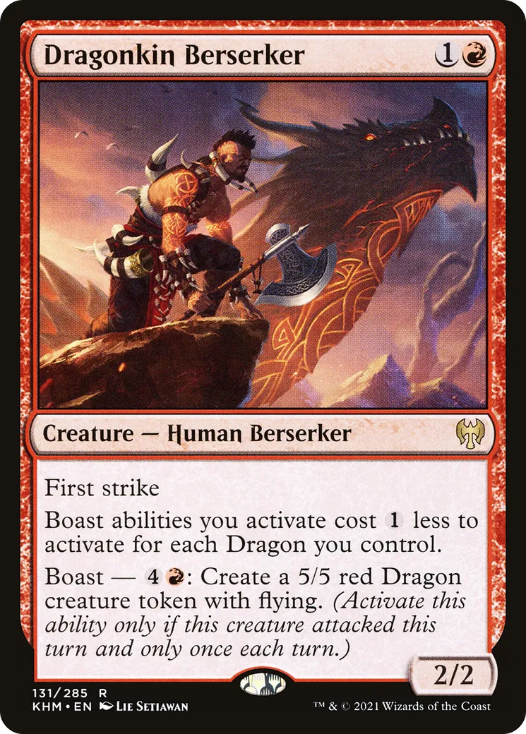 Berserker sangdragon — Kaldheim — Magic: The Gathering