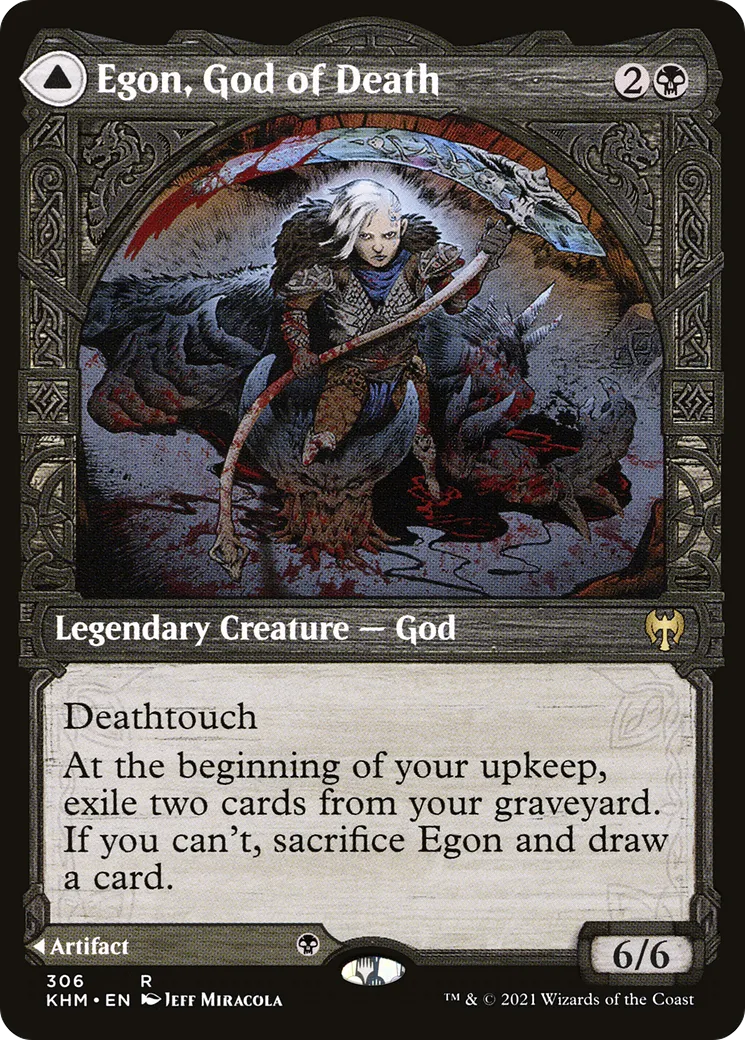 Egon, God of Death // Throne of Death — Kaldheim — Magic: The Gathering