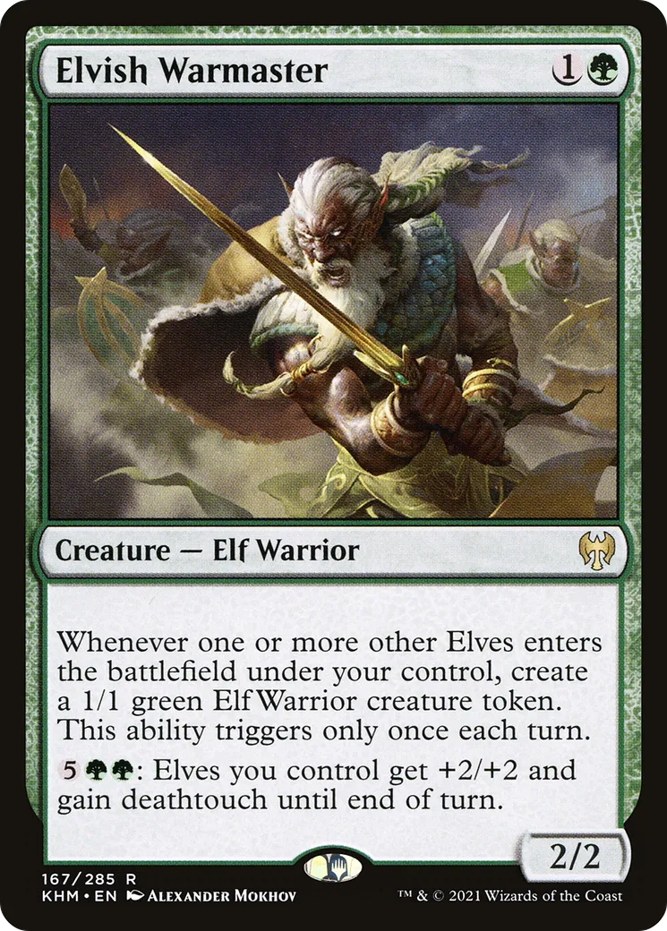 Elvish Warmaster — Kaldheim — Magic: The Gathering