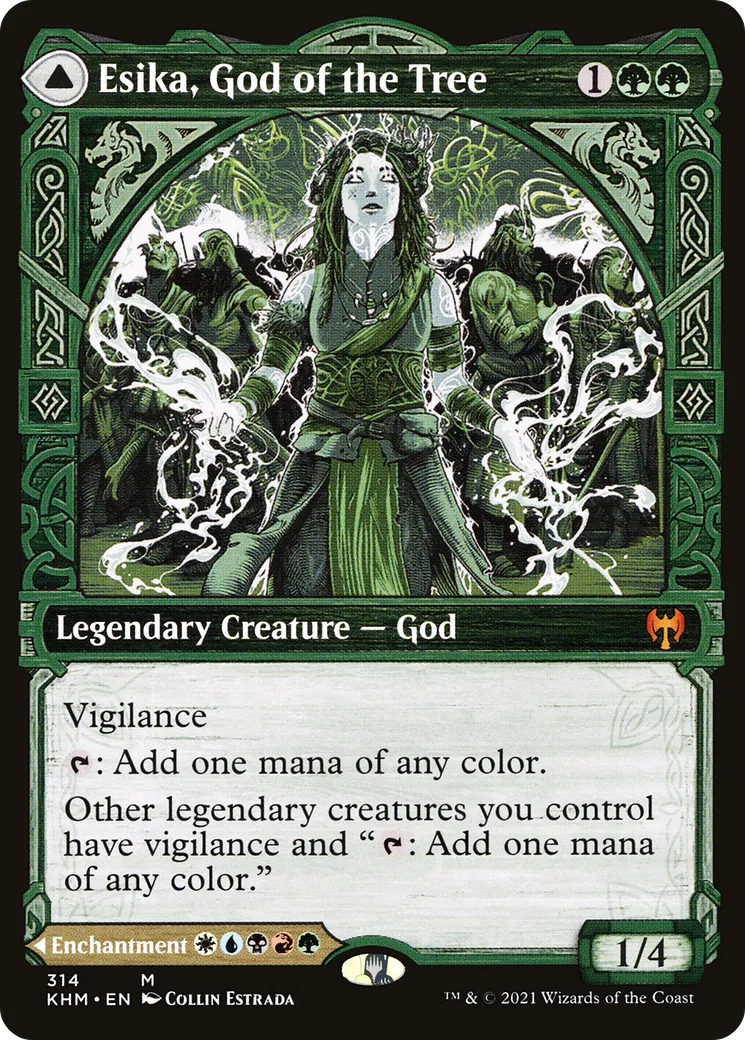 Esika, déesse de l'Arbre // Le pont prismatique — Kaldheim — Magic: The Gathering