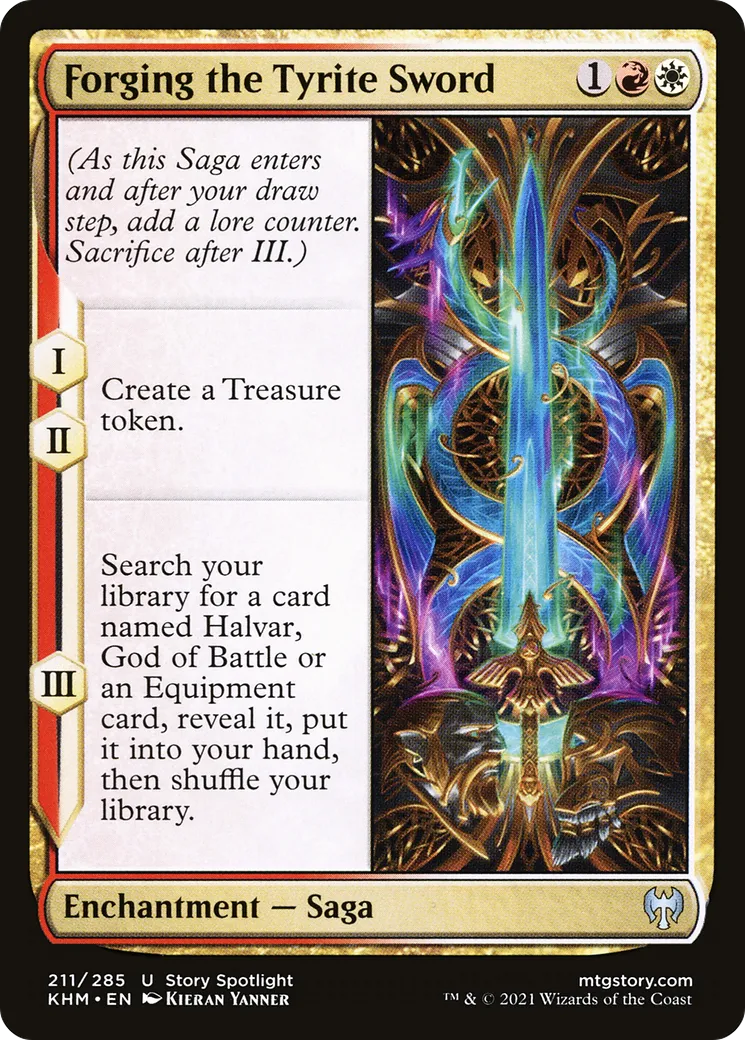 Forging the Tyrite Sword — Kaldheim — Magic: The Gathering