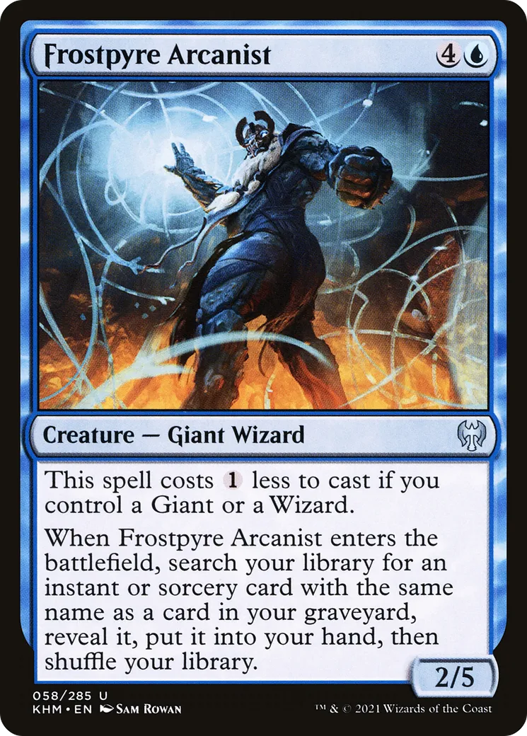 Arcaniste du Bûcher de gel — Kaldheim — Magic: The Gathering