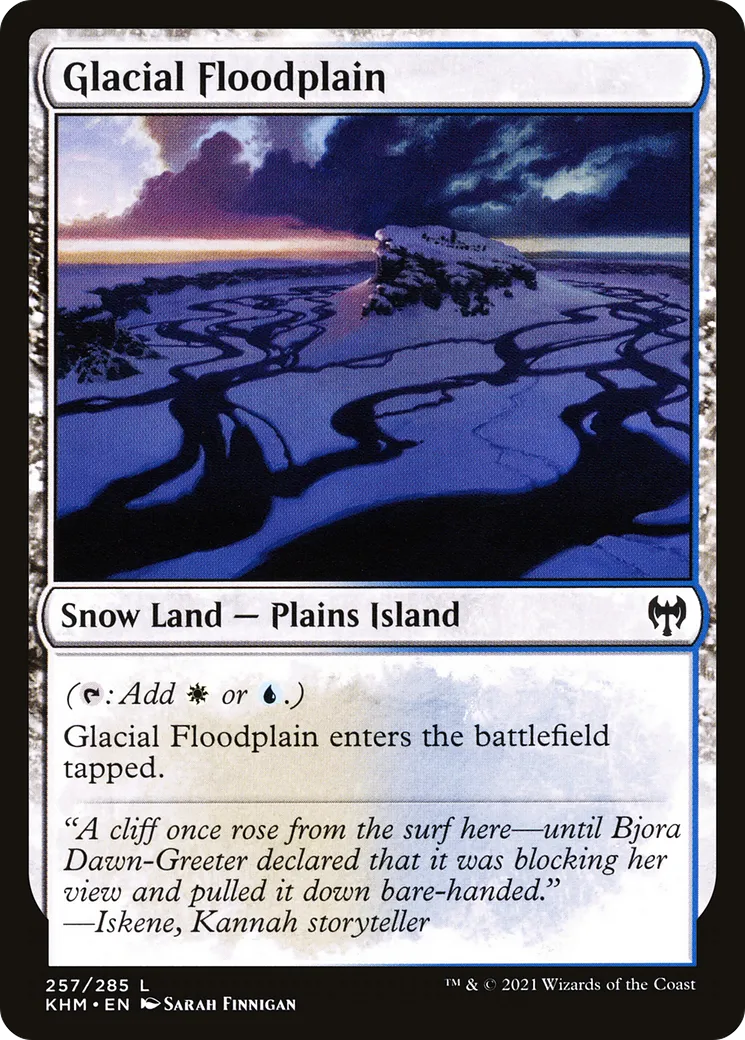 Plaine d'inondation glaciale — Kaldheim — Magic: The Gathering