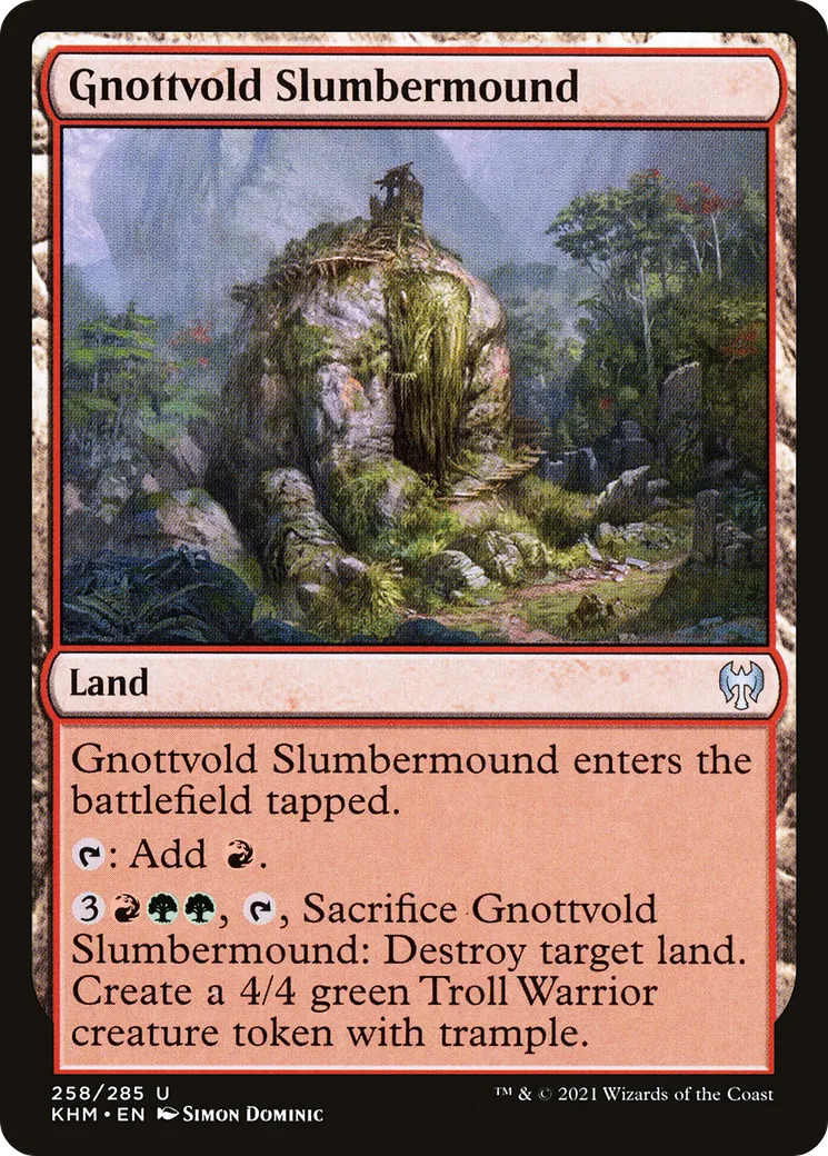 Gnottvold Slumbermound — Kaldheim — Magic: The Gathering