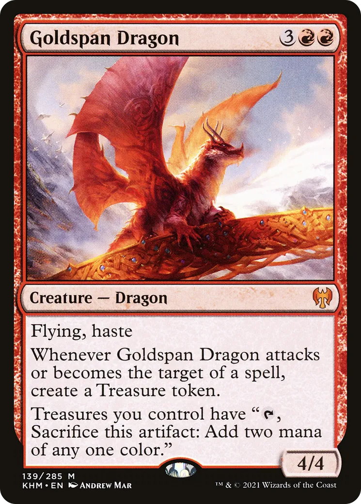 Goldspan Dragon — Kaldheim — Magic: The Gathering