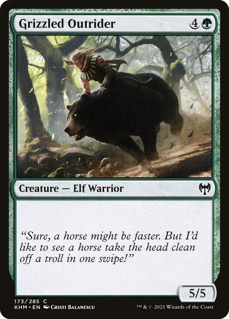 Grizzled Outrider — Kaldheim — Magic: The Gathering