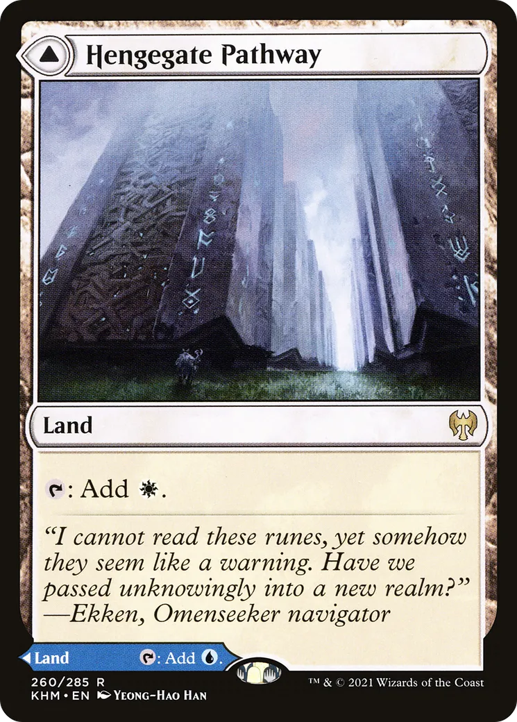 Hengegate Pathway // Mistgate Pathway — Kaldheim — Magic: The Gathering