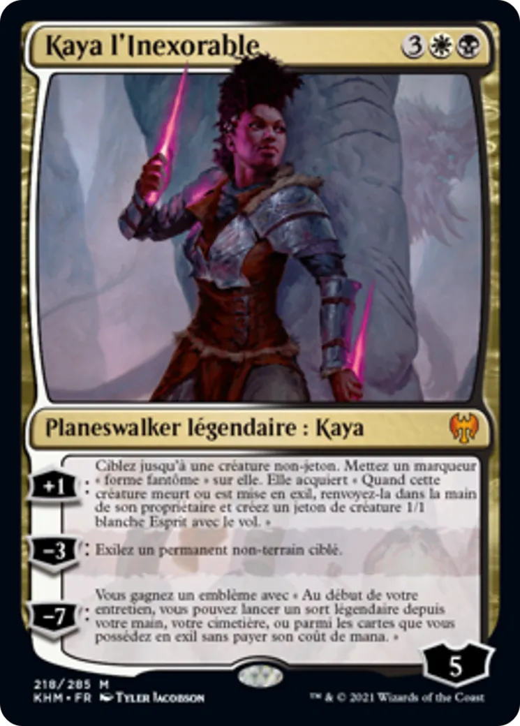 Kaya l'Inexorable — Kaldheim — Magic: The Gathering
