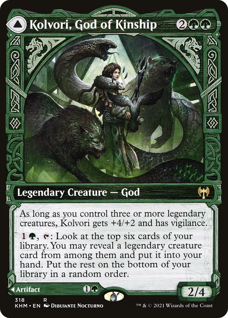 Kolvori, God of Kinship // The Ringhart Crest — Kaldheim — Magic: The Gathering