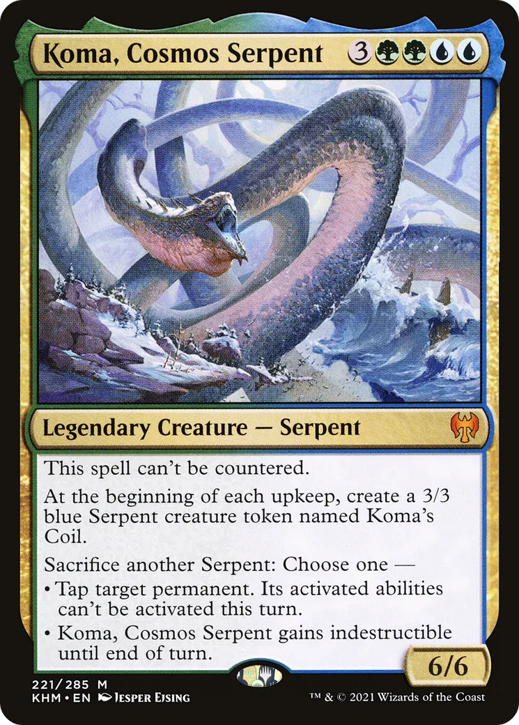Koma, Cosmos Serpent — Kaldheim — Magic: The Gathering