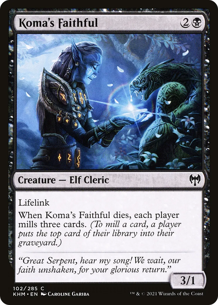 Fidèle de Koma — Kaldheim — Magic: The Gathering