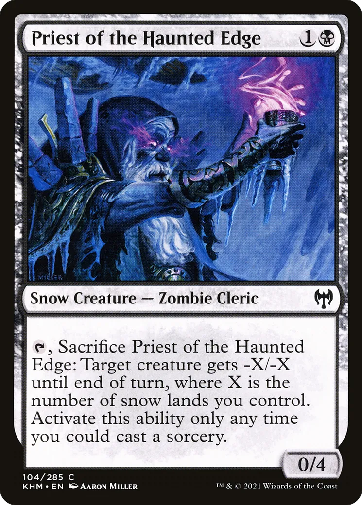 Priest of the Haunted Edge — Kaldheim — Magic: The Gathering