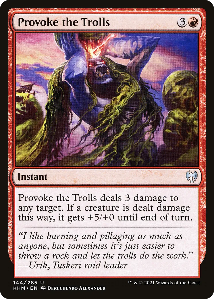 Provoquer les trolls — Kaldheim — Magic: The Gathering
