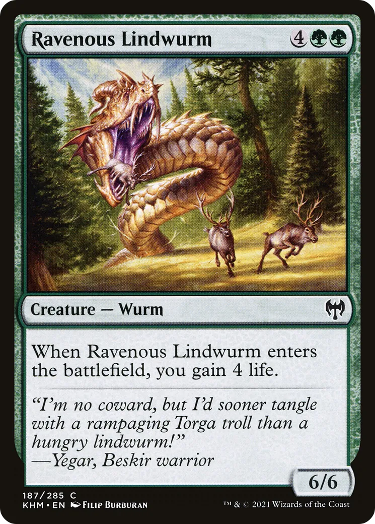Lindwurm vorace — Kaldheim — Magic: The Gathering