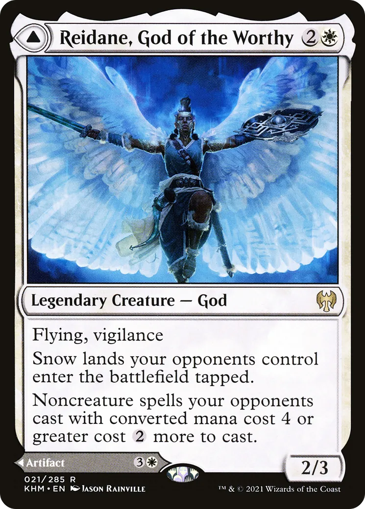 Reidane, God of the Worthy // Valkmira, Protector's Shield — Kaldheim — Magic: The Gathering