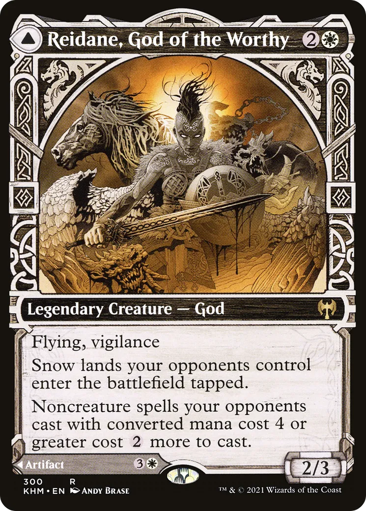 Reidane, God of the Worthy // Valkmira, Protector's Shield — Kaldheim — Magic: The Gathering