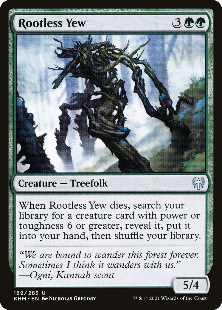 Rootless Yew — Kaldheim — Magic: The Gathering