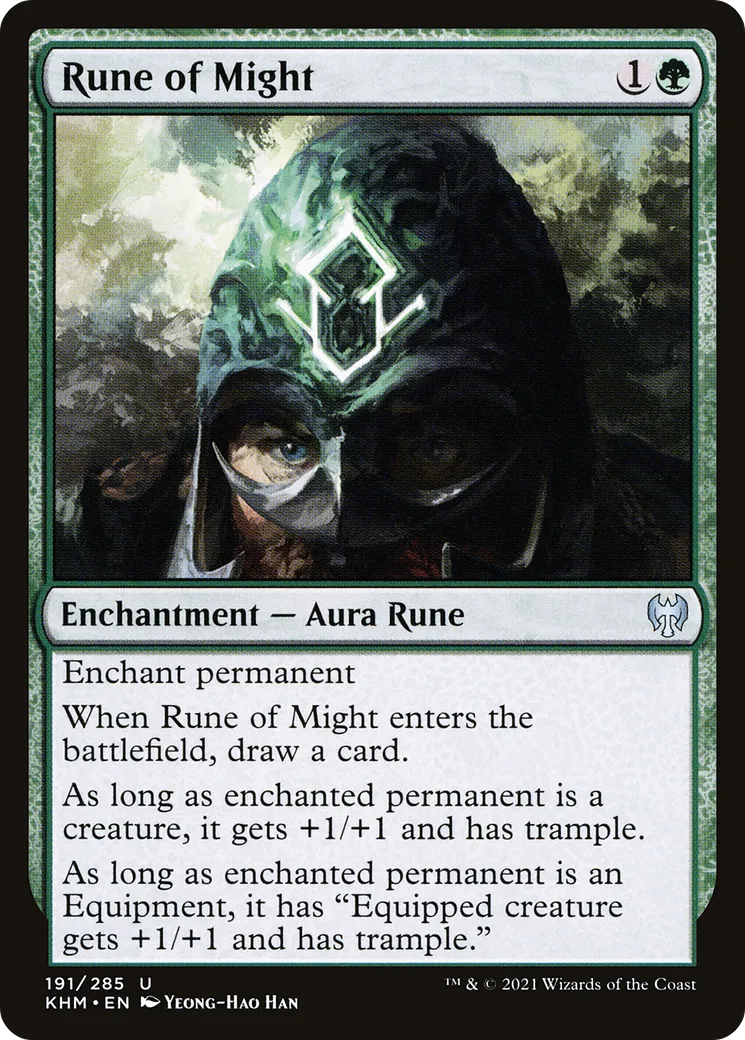 Rune of Might — Kaldheim — Magic: The Gathering